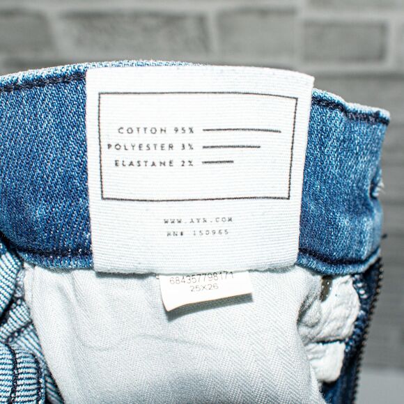 AYR THE RISER Super Skinny Soft Jeans Blue neon jupiter Size 25 - Picture 9 of 12